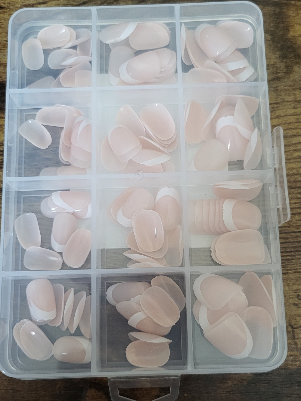 Reusable Nude False Nail Set with Storage Case /New Closed Pack